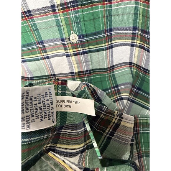 Ralph Lauren Green Plaid Shirt Long Sleeve Button Down Custom Fit Men’s Holiday - Picture 13 of 13